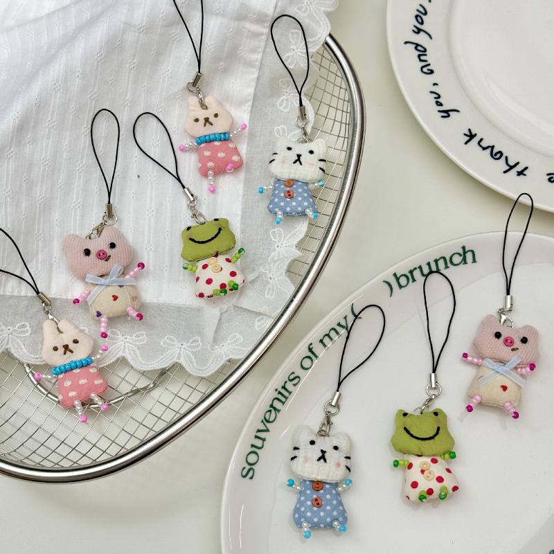 Women'S Young Bags - Vly/Frog Schwein Katze Anhänger Schlüsselanhänger für