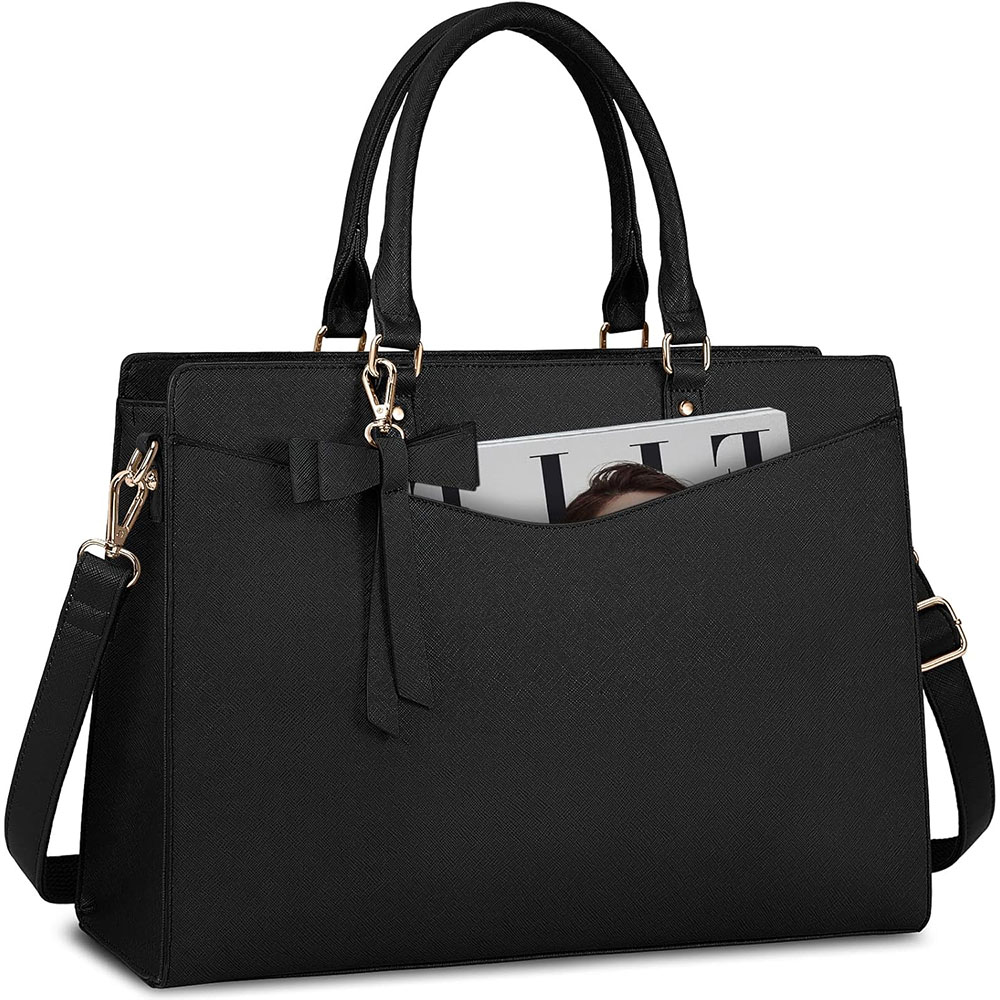Women Hand Bags For Office - Laptoptasche für Damen 15,6 Zoll PU-Leder