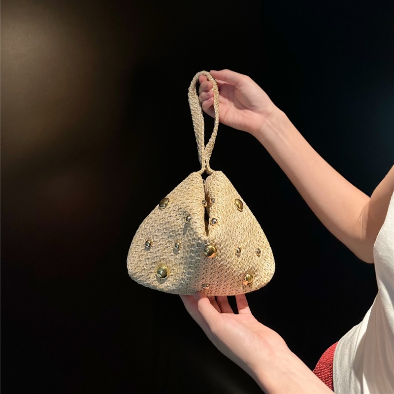 Dreieckige gewebte Stroh-Clutc – Women'S Raffia Bags Bewertung und Preis