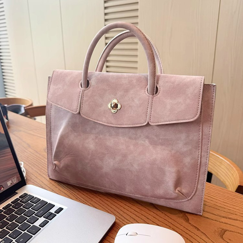Elegante Rosa PU-Leder Laptop- – Women Hand Bags For Office Bewertung und Preis